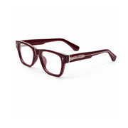 OS26 DAWN VM001 Wine Red optical frame, three quarter view - wholesale, Optic Souq