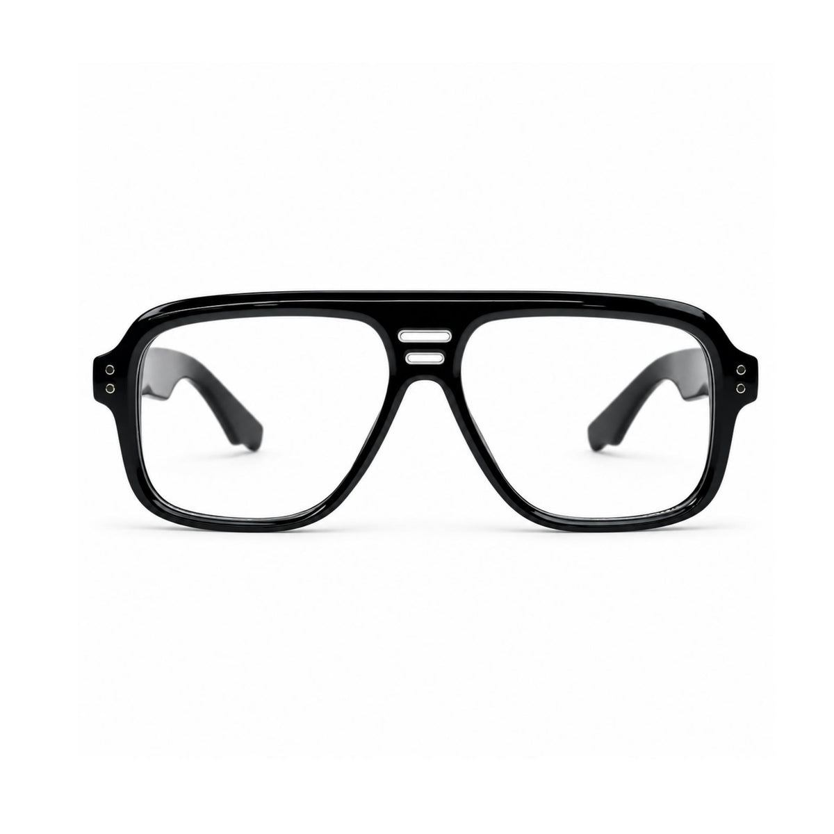 OS26 DAWN VM002 Black Gold optical frame, front view - wholesale, Optic Souq
