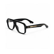 OS26 DAWN VM002 Black Gold optical frame, three quarter view - wholesale, Optic Souq
