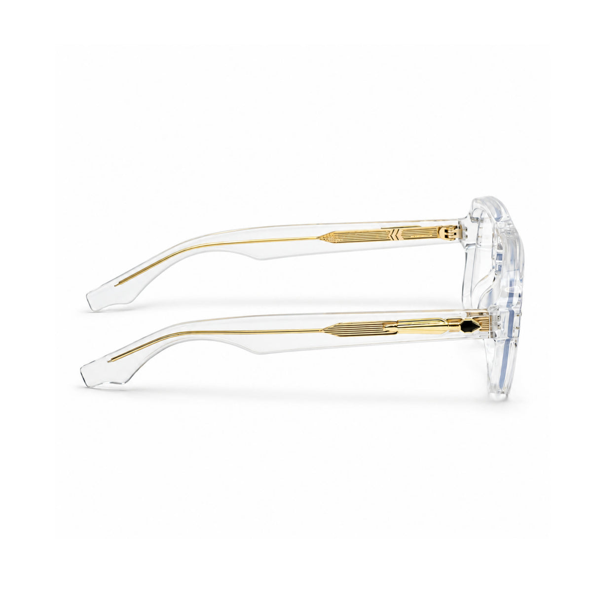 OS26 DAWN VM002 Clear Crystal optical frame, side view - wholesale, Optic Souq