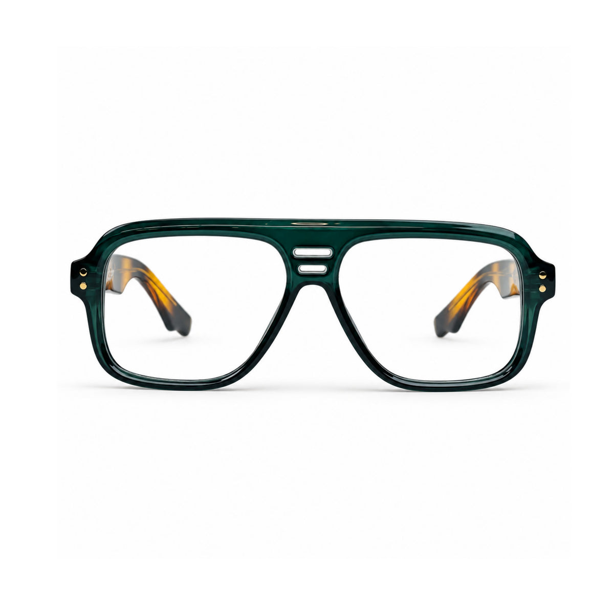 OS26 DAWN VM002 Green Tortoise optical frame, front view - wholesale, Optic Souq
