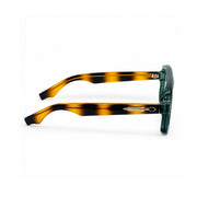 OS26 DAWN VM002 Green Tortoise optical frame, side view - wholesale, Optic Souq