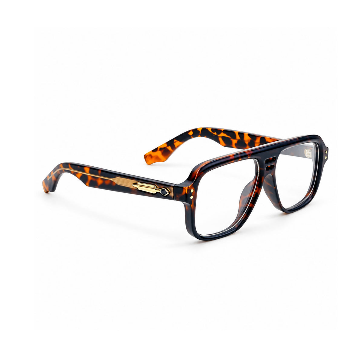 OS26 DAWN VM002 Tortoise optical frame, three quarter view, other side - wholesale, Optic Souq