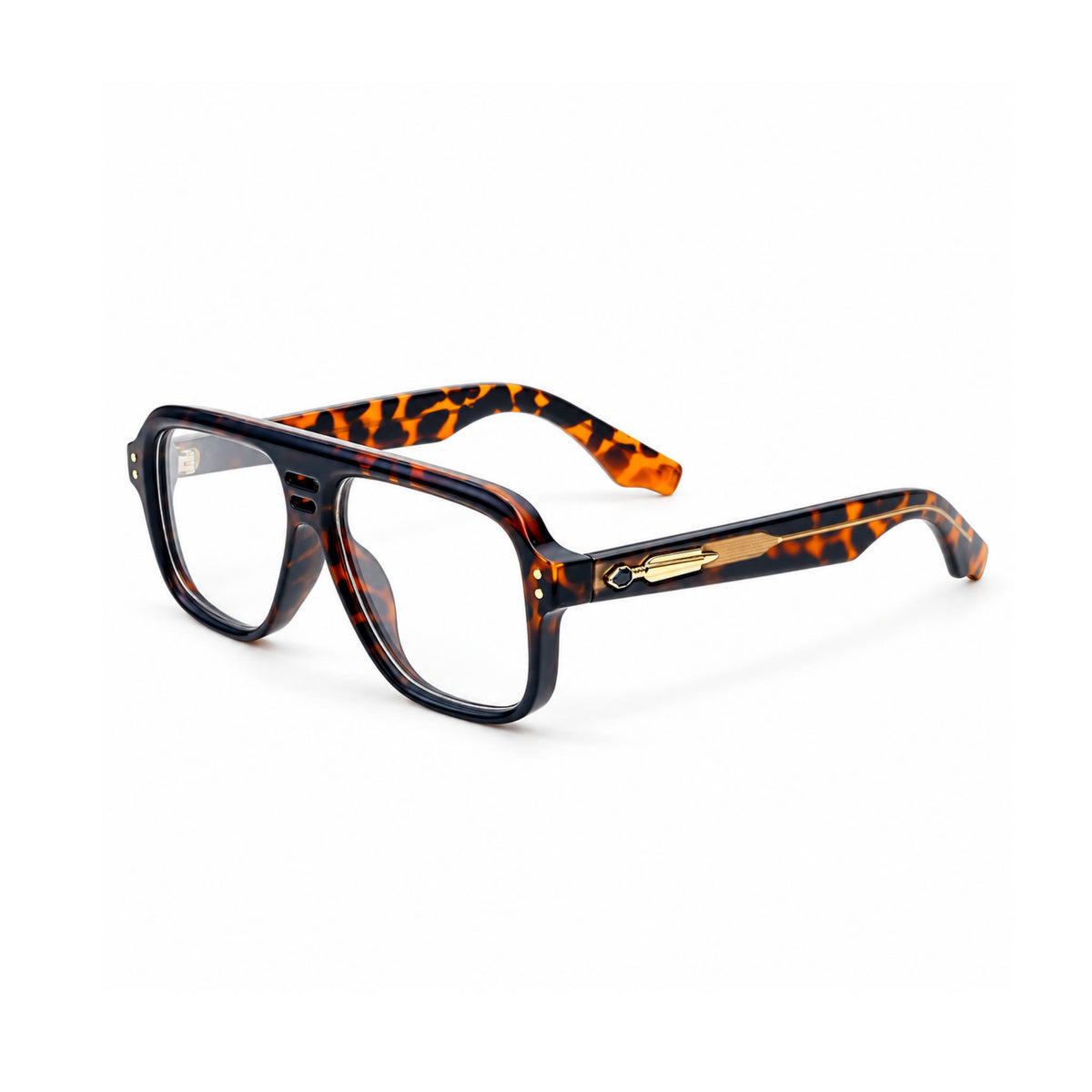 OS26 DAWN VM002 Tortoise optical frame, three quarter view - wholesale, Optic Souq