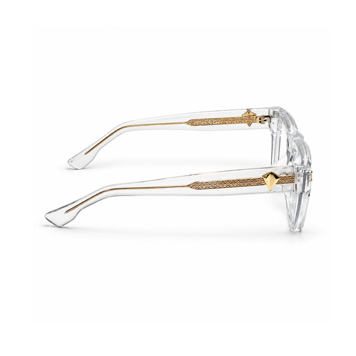 OS26 DAWN VM003 Clear Crystal optical frame, side view - wholesale, Optic Souq