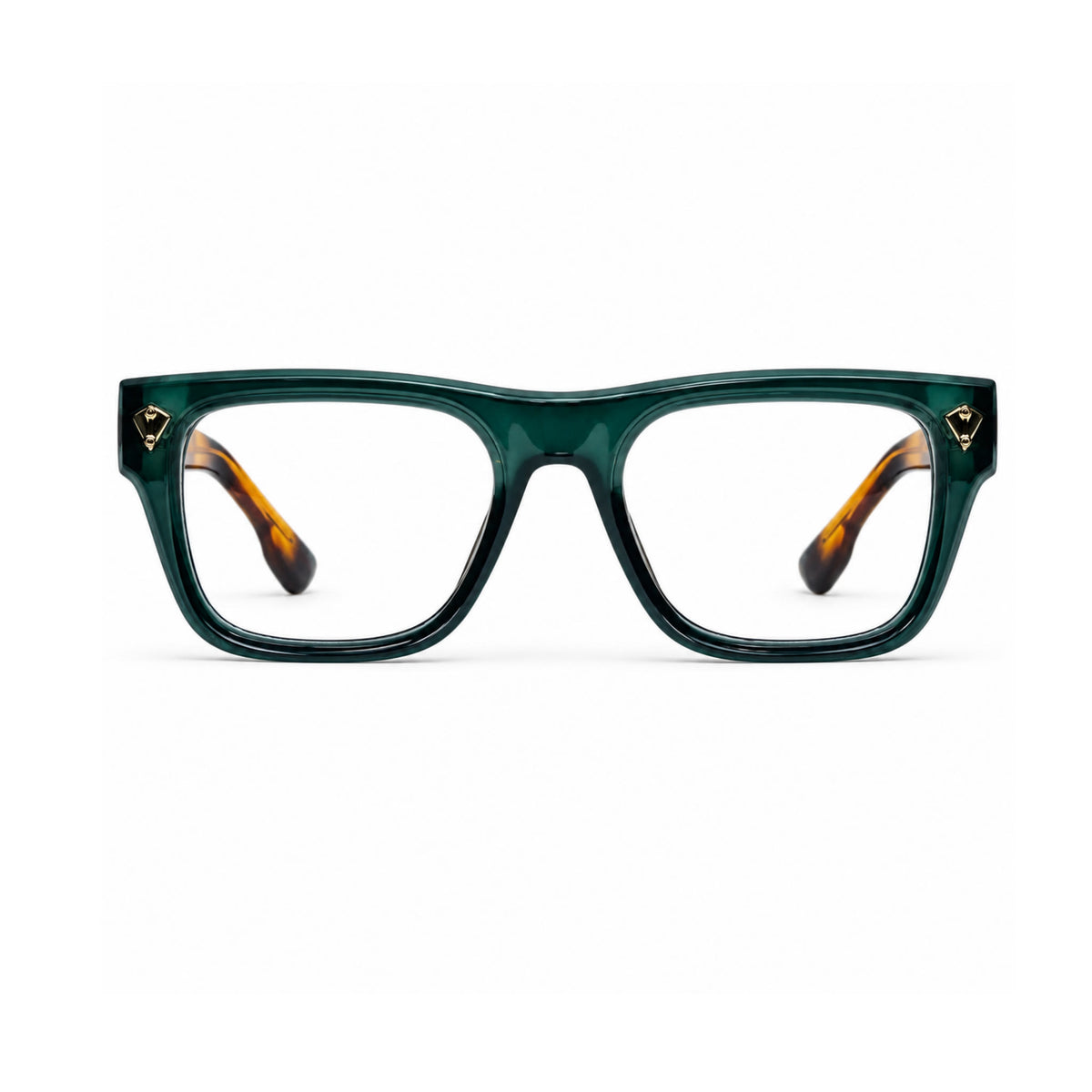 OS26 DAWN VM003 Green Tortoise optical frame, front view - wholesale, Optic Souq