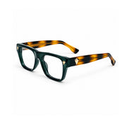 OS26 DAWN VM003 Green Tortoise optical frame, three quarter view - wholesale, Optic Souq