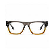 OS26 DAWN VM003 Grey Amber Gradient optical frame, front view - wholesale, Optic Souq