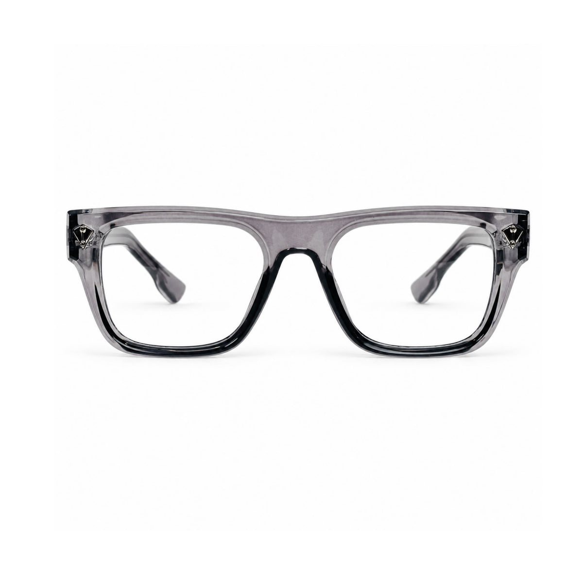 OS26 DAWN VM003 Grey Crystal optical frame, front view - wholesale, Optic Souq