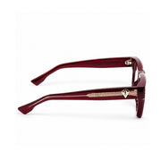 OS26 DAWN VM003 Wine Red optical frame, side view - wholesale, Optic Souq