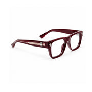 OS26 DAWN VM003 Wine Red optical frame, three quarter view, other side - wholesale, Optic Souq