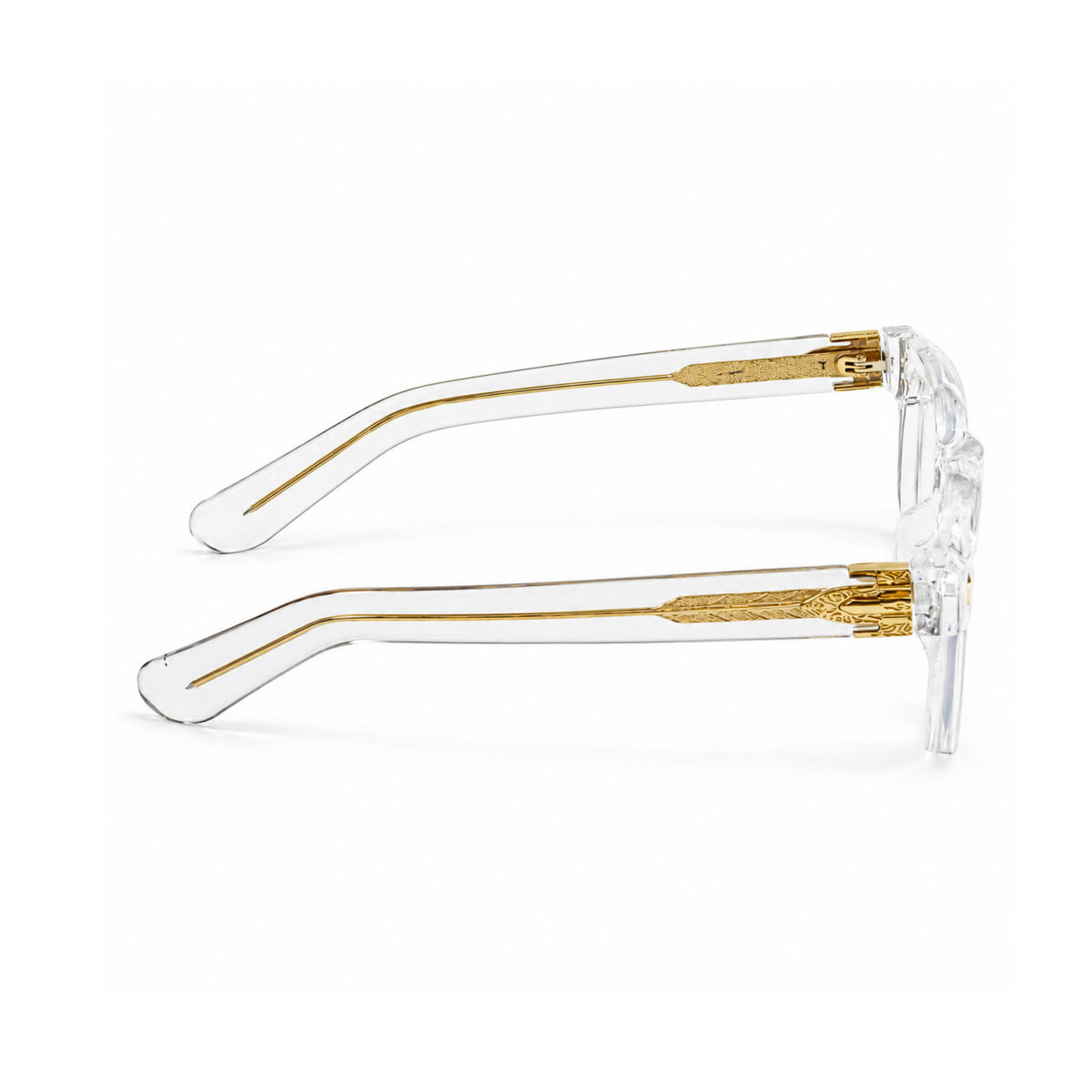 OS26 DAWN VM004 Clear Crystal optical frame, side view - wholesale, Optic Souq
