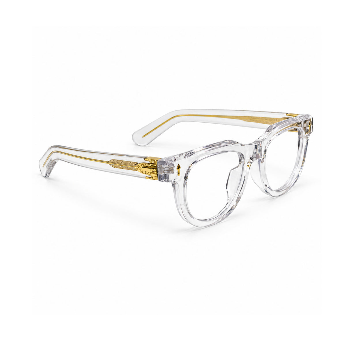 OS26 DAWN VM004 Clear Crystal optical frame, three quarter view, other side - wholesale, Optic Souq