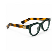 OS26 DAWN VM004 Green Tortoise optical frame, three quarter view, other side - wholesale, Optic Souq