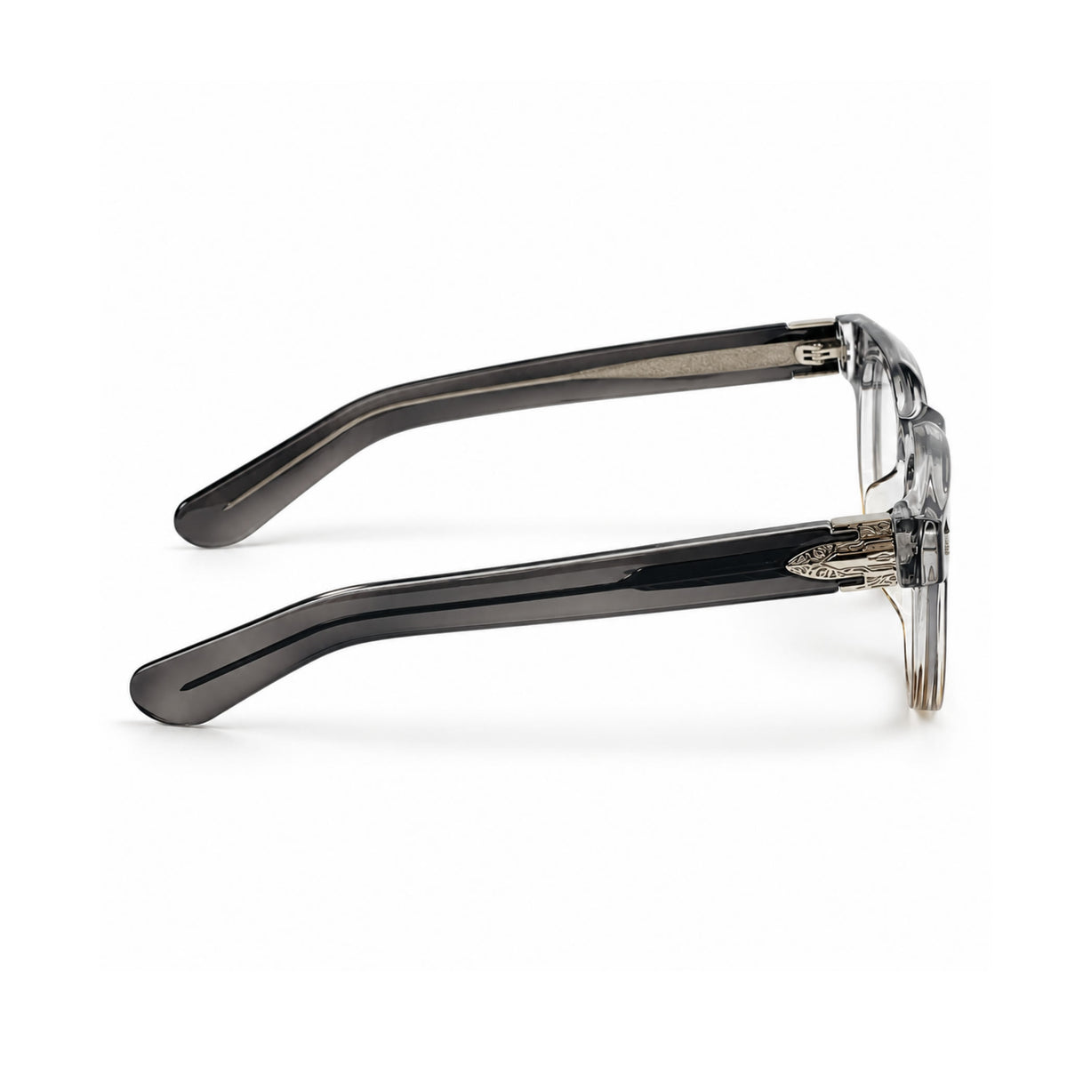 OS26 DAWN VM004 Grey Amber Gradient optical frame, side view - wholesale, Optic Souq
