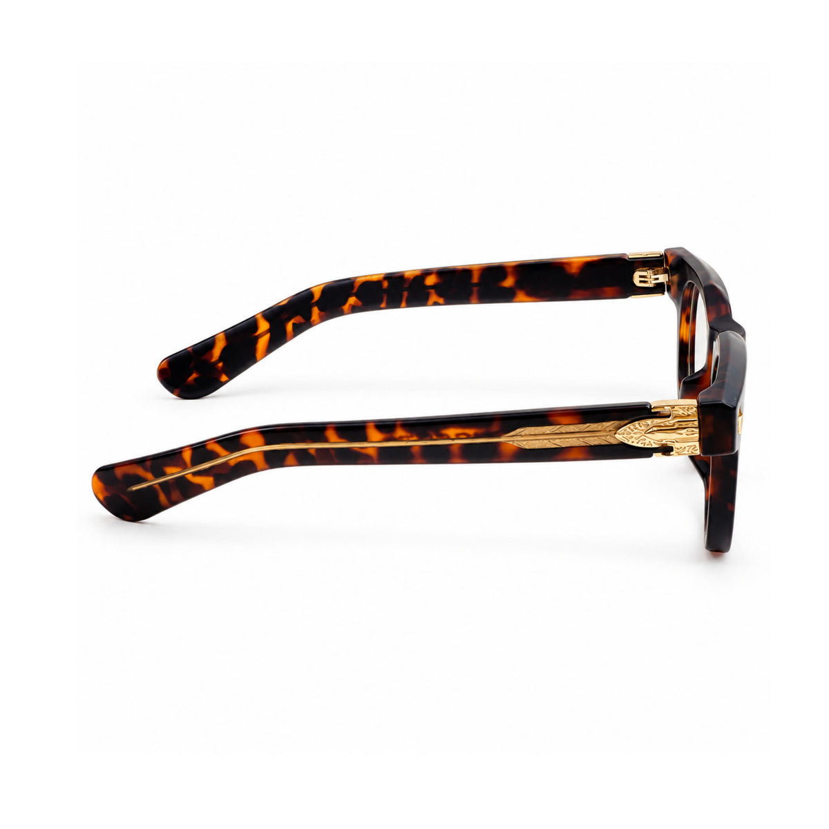 OS26 DAWN VM004 Tortoise optical frame, side view - wholesale, Optic Souq