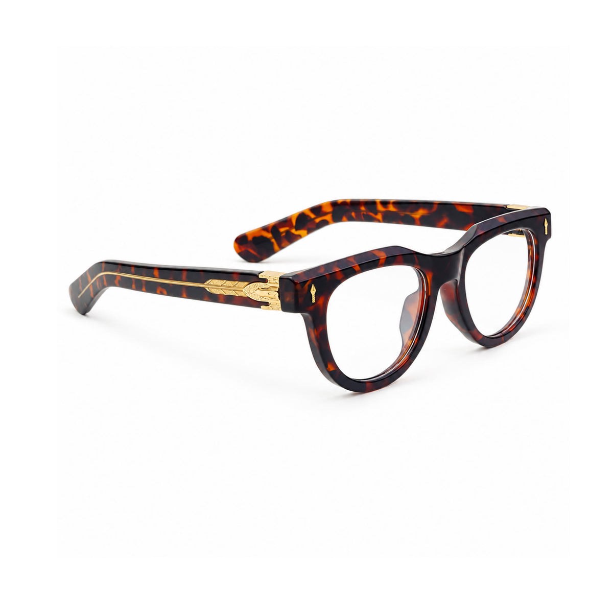 OS26 DAWN VM004 Tortoise optical frame, three quarter view, other side - wholesale, Optic Souq