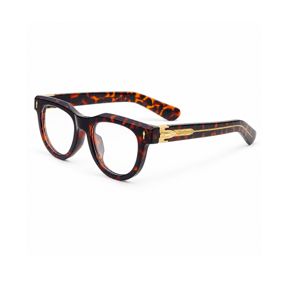 OS26 DAWN VM004 Tortoise optical frame, three quarter view - wholesale, Optic Souq