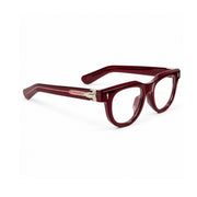 OS26 DAWN VM004 Wine Red optical frame, three quarter view, other side - wholesale, Optic Souq