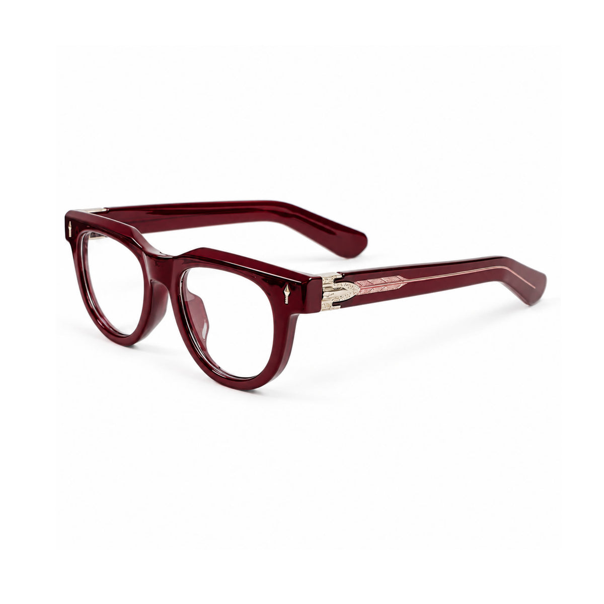 OS26 DAWN VM004 Wine Red optical frame, three quarter view - wholesale, Optic Souq