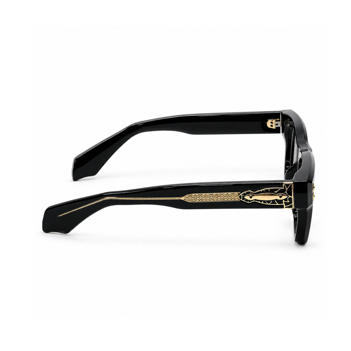 OS26 DAWN VM006 Black Gold optical frame, side view - wholesale, Optic Souq