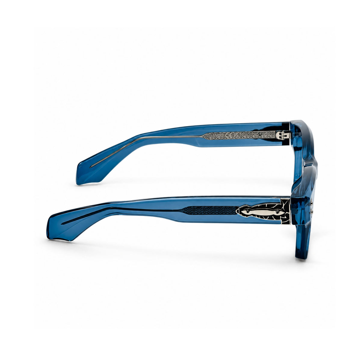 OS26 DAWN VM006 Blue Crystal optical frame, side view - wholesale, Optic Souq