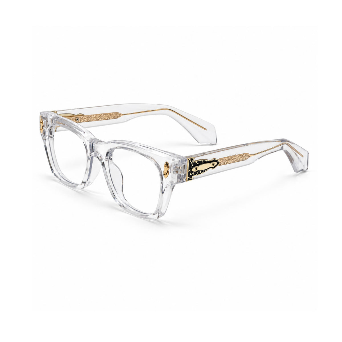 OS26 DAWN VM006 Clear Crystal optical frame, three quarter view - wholesale, Optic Souq