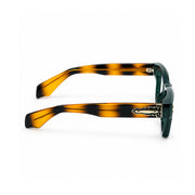 OS26 DAWN VM006 Green Tortoise optical frame, side view - wholesale, Optic Souq