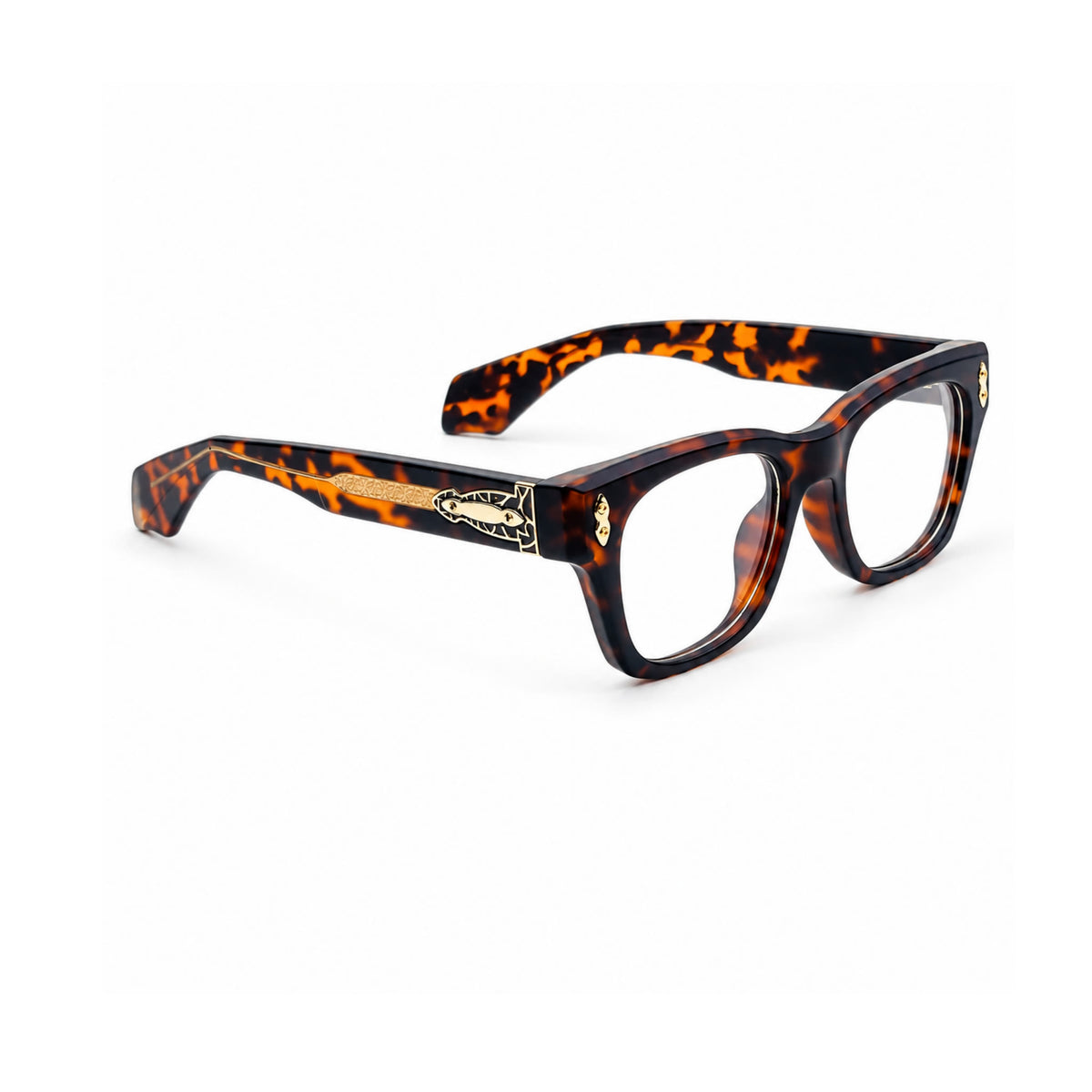 OS26 DAWN VM006 Tortoise optical frame, three quarter view, other side - wholesale, Optic Souq