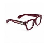 OS26 DAWN VM006 Wine Red optical frame, three quarter view, other side - wholesale, Optic Souq