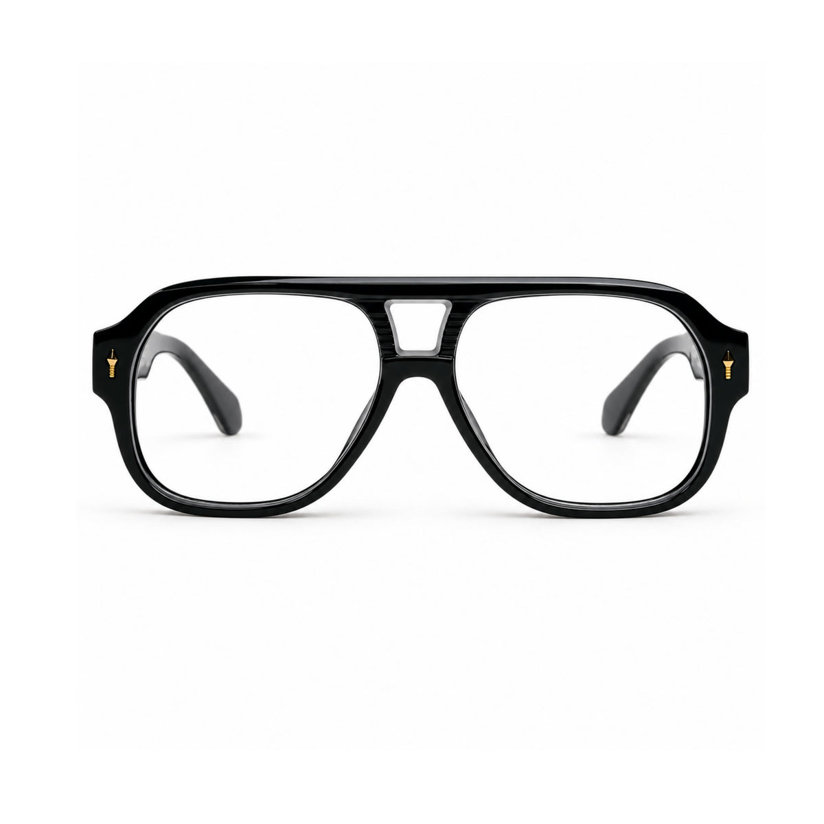 OS26 DAWN VM008 Black Gold optical frame, front view - wholesale, Optic Souq