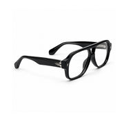 OS26 DAWN VM008 Black Silver optical frame, three quarter view, other side - wholesale, Optic Souq