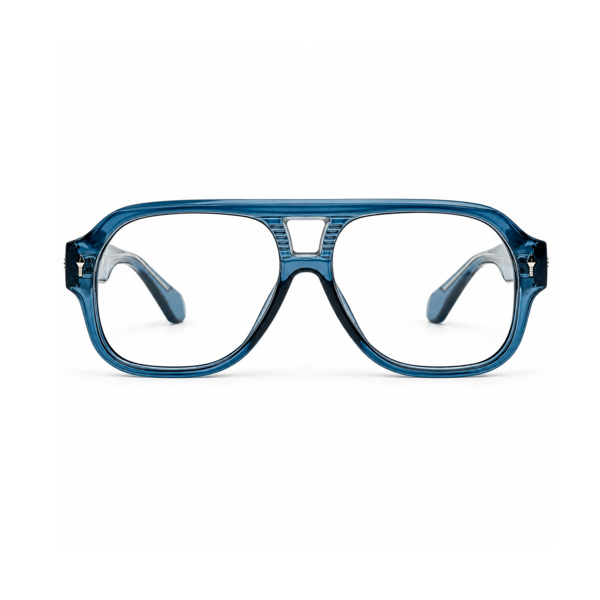 OS26 DAWN VM008 Blue Crystal optical frame, front view - wholesale, Optic Souq