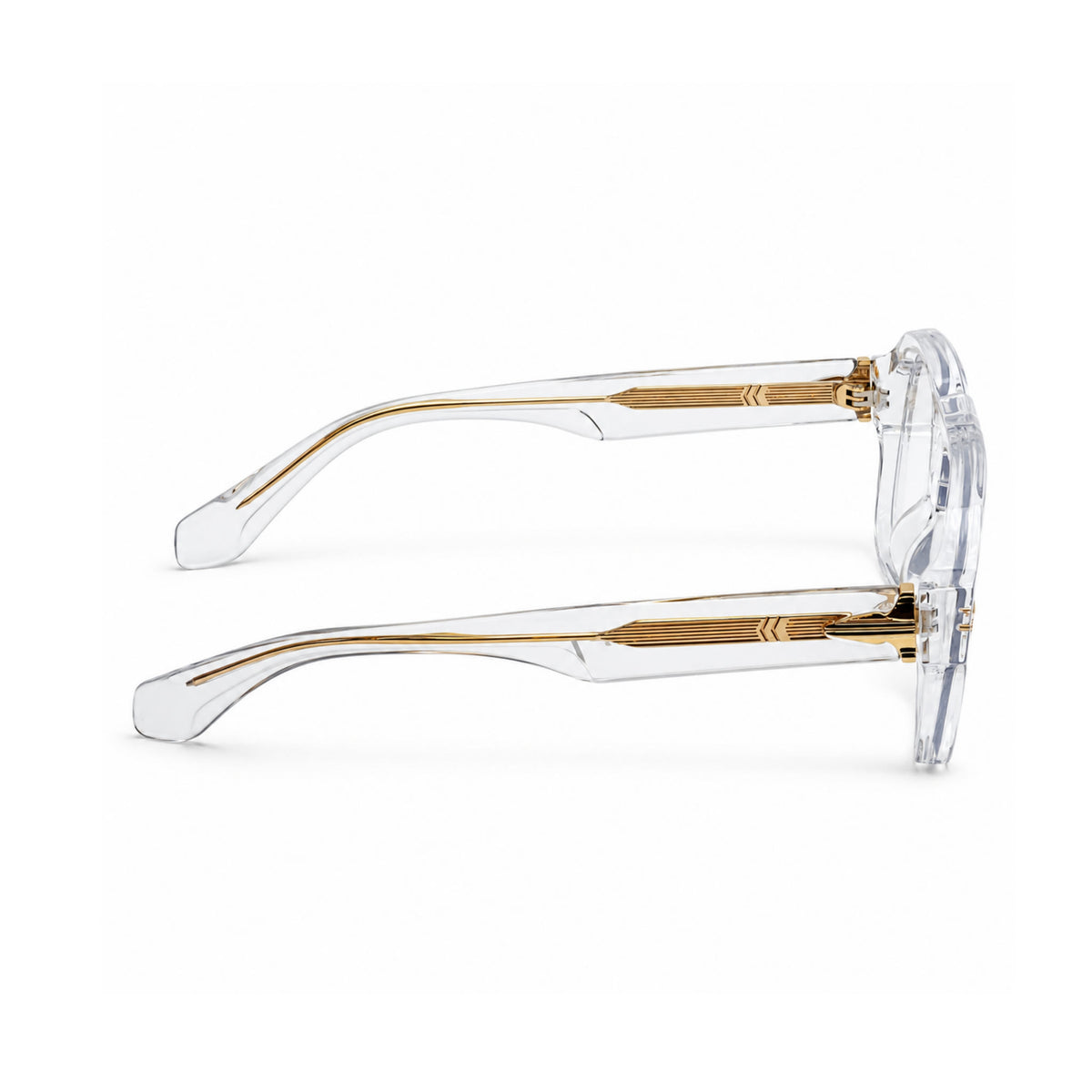 OS26 DAWN VM008 Clear Crystal optical frame, side view - wholesale, Optic Souq