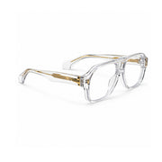 OS26 DAWN VM008 Clear Crystal optical frame, three quarter view, other side - wholesale, Optic Souq