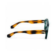 OS26 DAWN VM008 Green Tortoise optical frame, side view - wholesale, Optic Souq