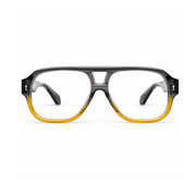 OS26 DAWN VM008 Grey Amber Gradient optical frame, front view - wholesale, Optic Souq