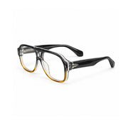 OS26 DAWN VM008 Grey Amber Gradient optical frame, three quarter view - wholesale, Optic Souq