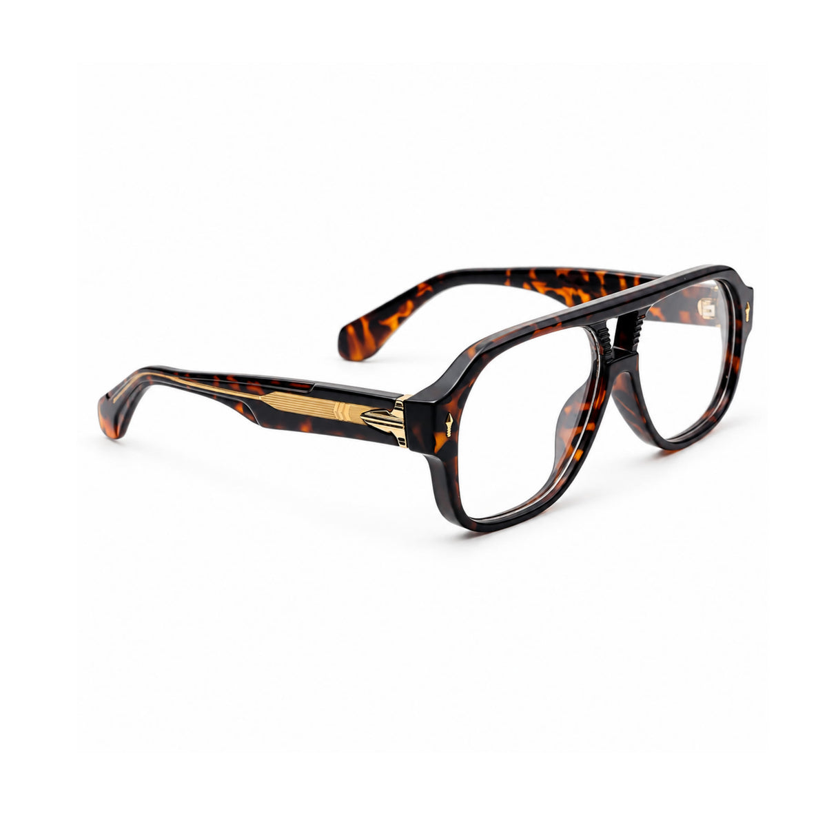 OS26 DAWN VM008 Tortoise optical frame, three quarter view, other side - wholesale, Optic Souq