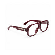 OS26 DAWN VM008 Wine Red optical frame, three quarter view, other side - wholesale, Optic Souq
