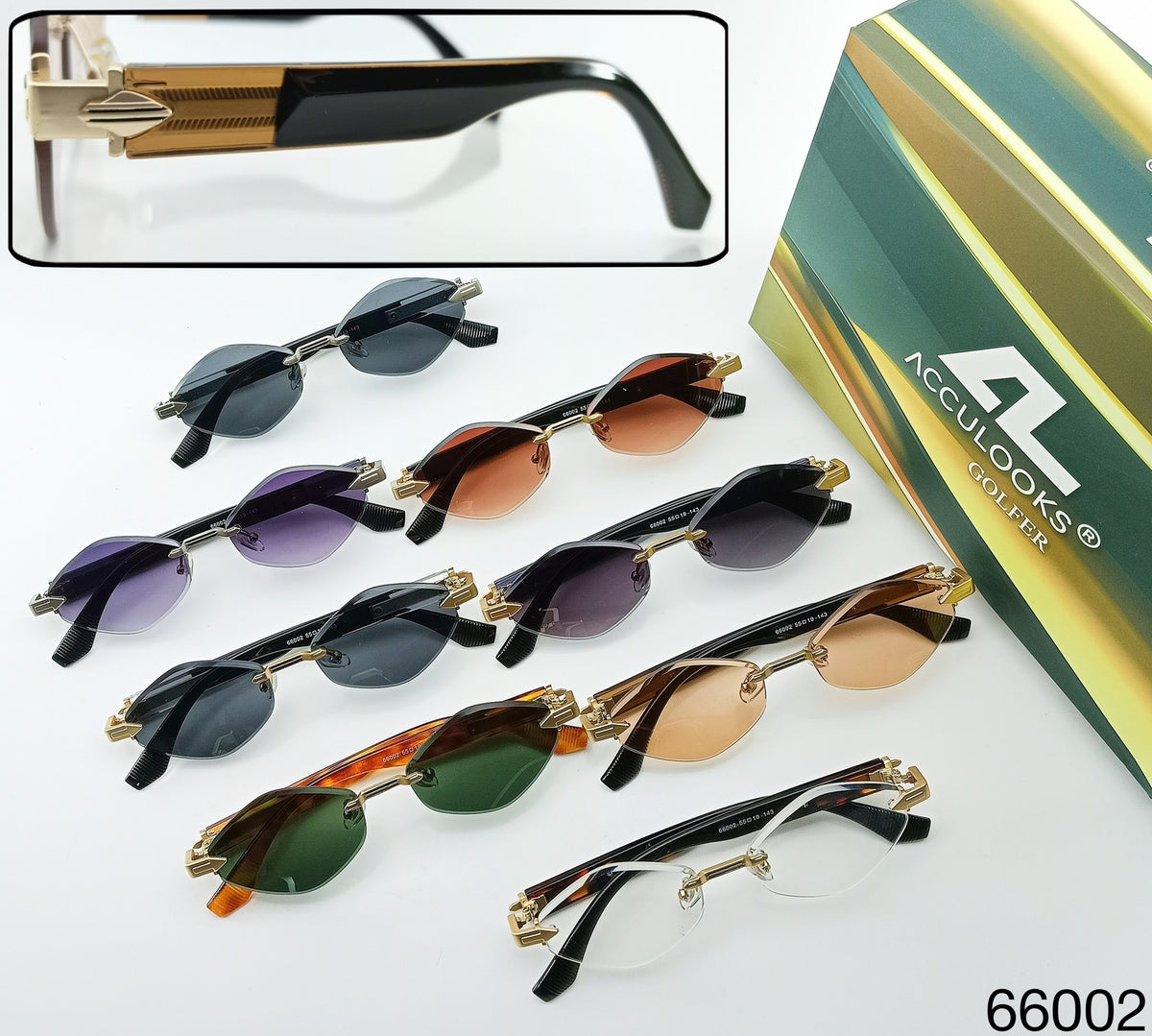 OS26 GOLFR RIMLESS 66002 assorted colours