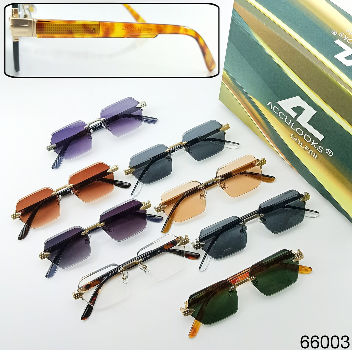OS26 GOLFR RIMLESS 66003 assorted colours