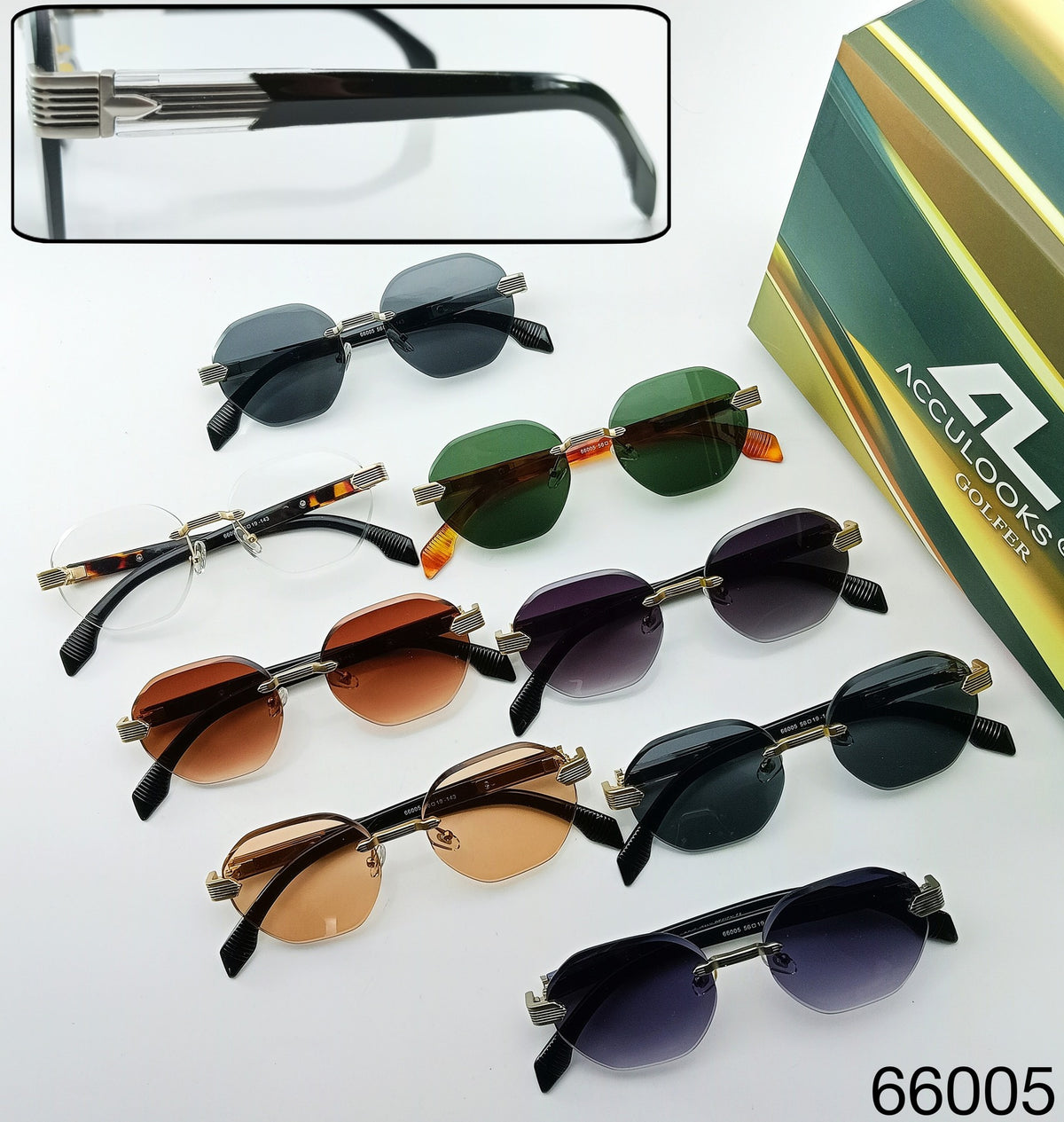 OS26 GOLFR RIMLESS 66005 assorted colours