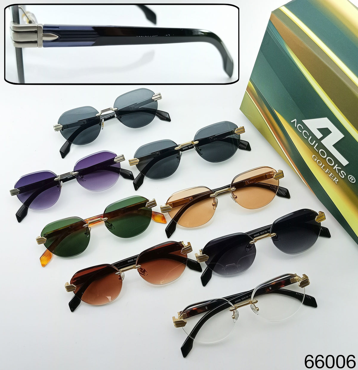 OS26 GOLFR RIMLESS 66006 assorted colours