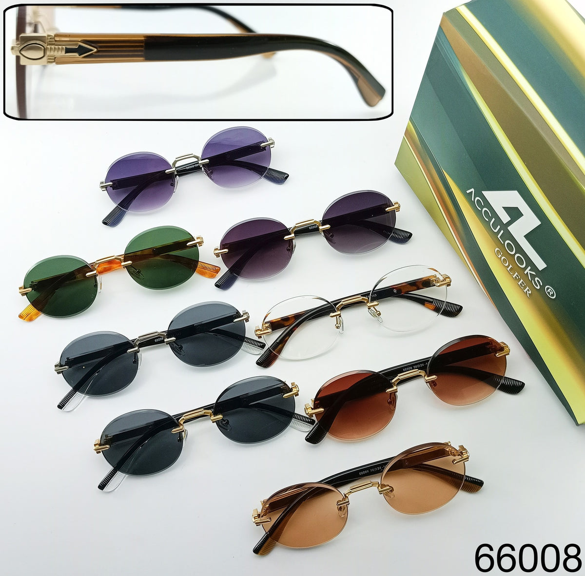 OS26 GOLFR RIMLESS 66008 assorted colours