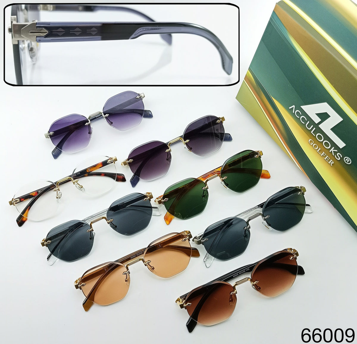 OS26 GOLFR RIMLESS 66009 assorted colours