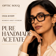 OS26 K9209 women's tortoise amber handmade acetate eyewear model creative