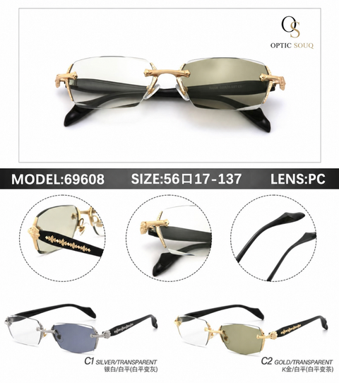 OS26 Photochromatic Rimless 69608