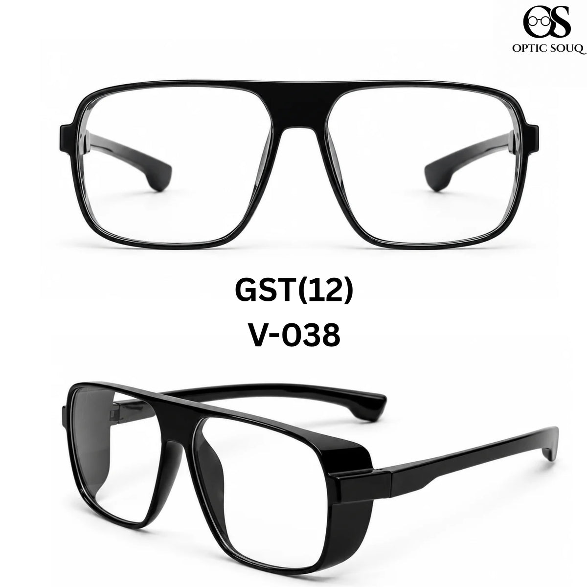 GST V-038 black optical frame